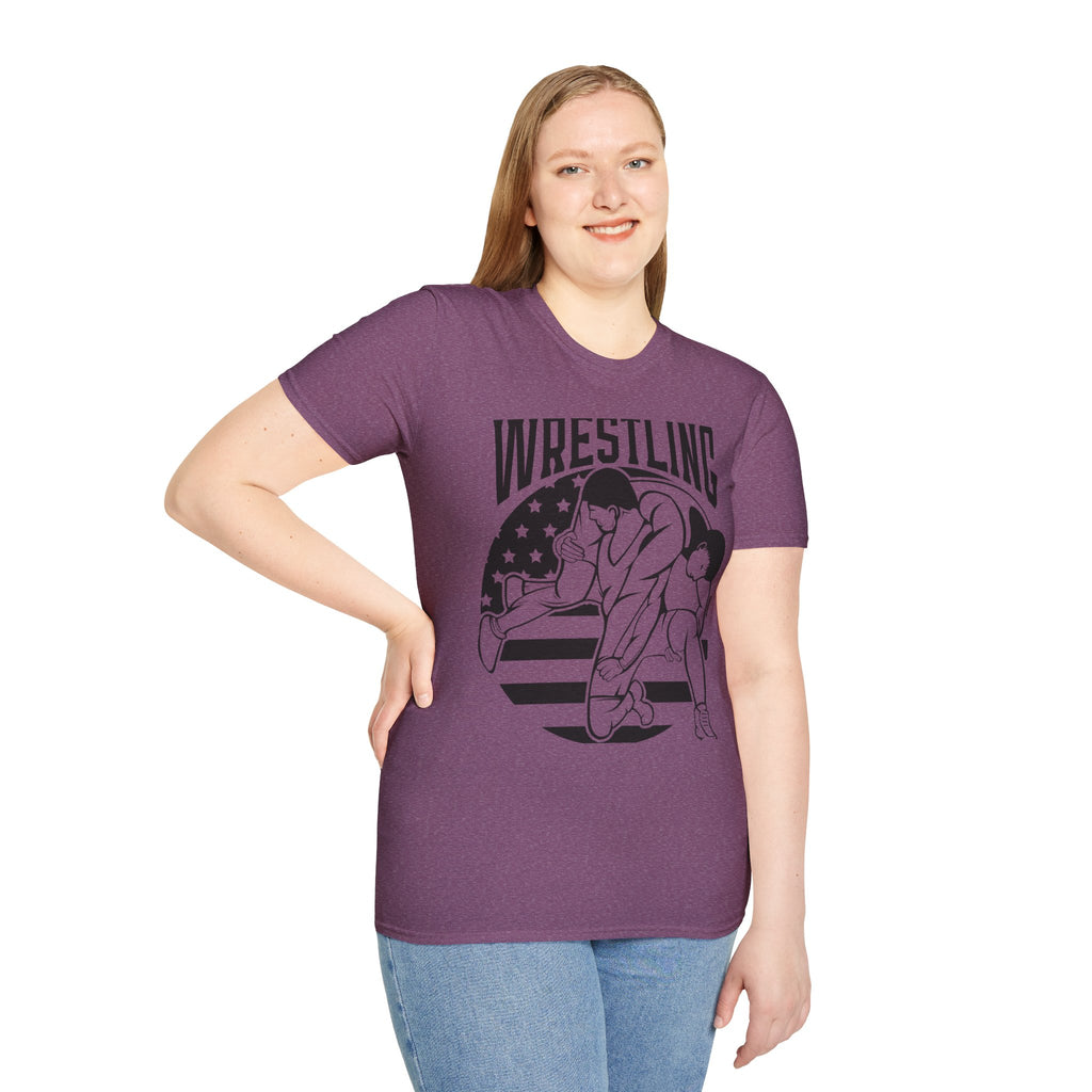 Wrestling T-Shirt — USA Flag Grapplers Graphic Tee