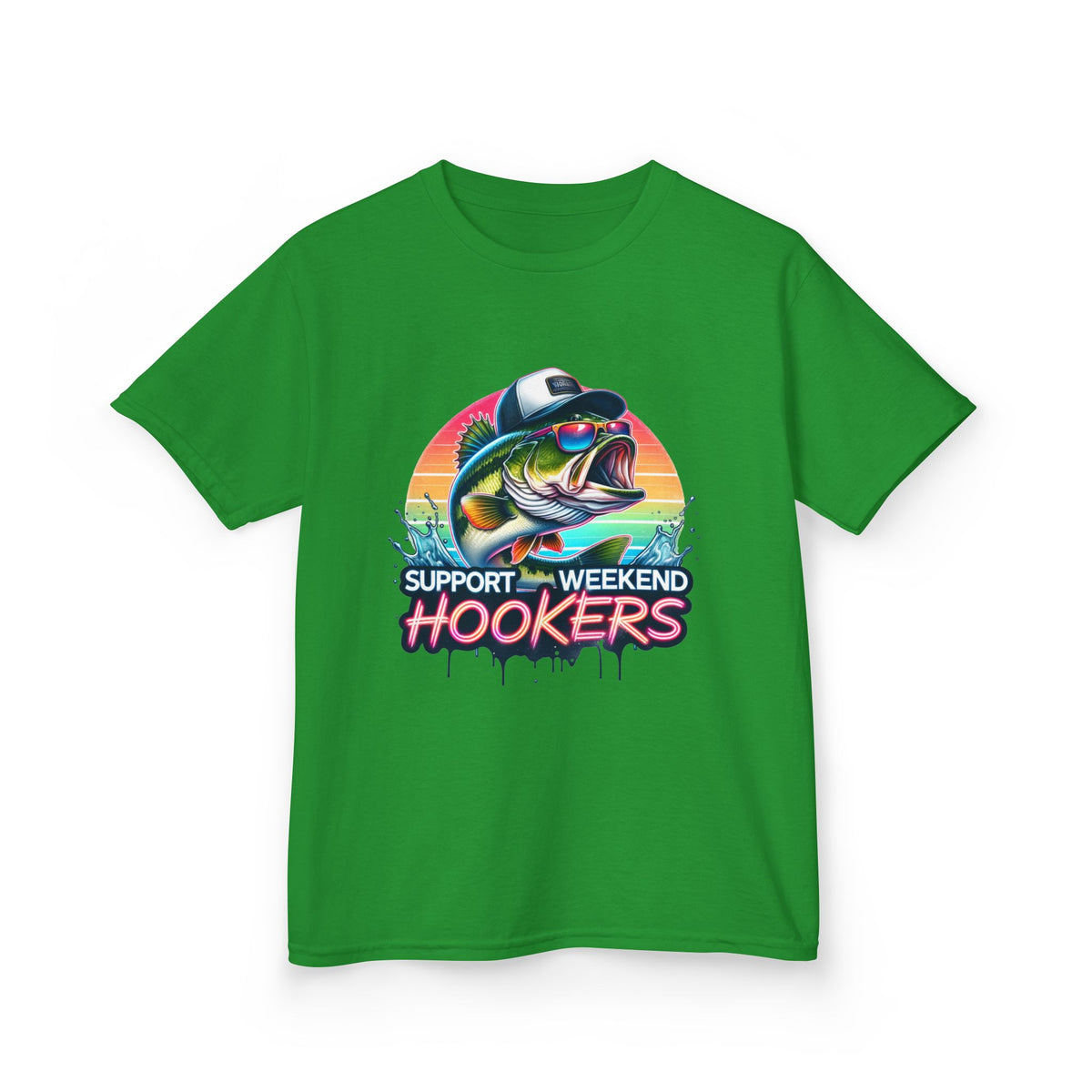 Kids Tee — Support Weekend Hookers Fishing Graphic