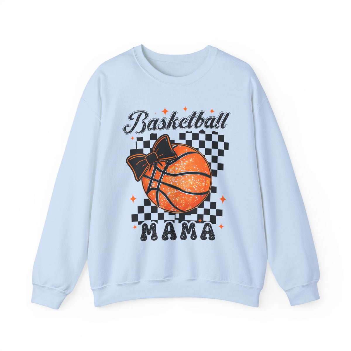 Basketball Mama Sweatshirt – Checkerboard Basketball Mom Crewneck