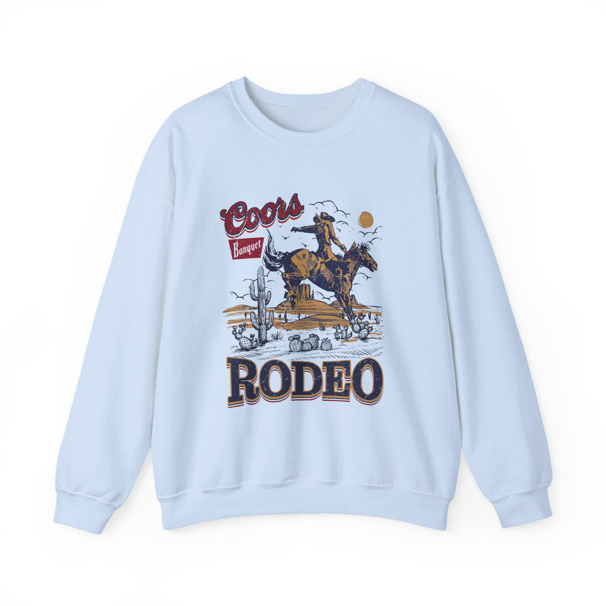 Rodeo Cowboy Sweatshirt — Coors Rodeo Vintage Western Pullover