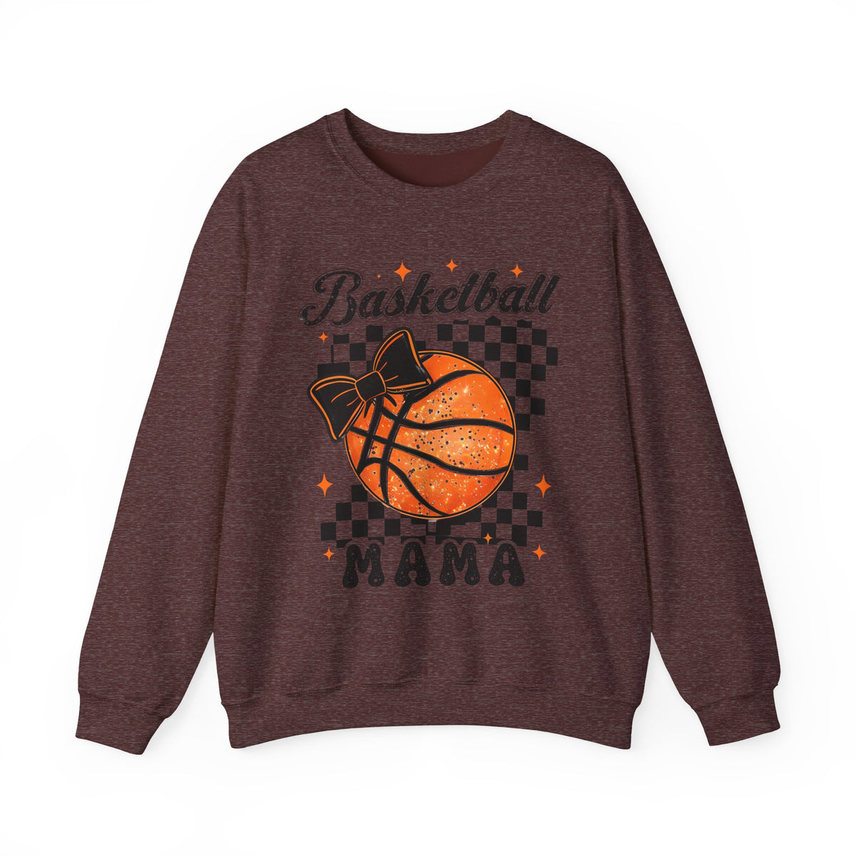 Basketball Mama Sweatshirt – Checkerboard Basketball Mom Crewneck