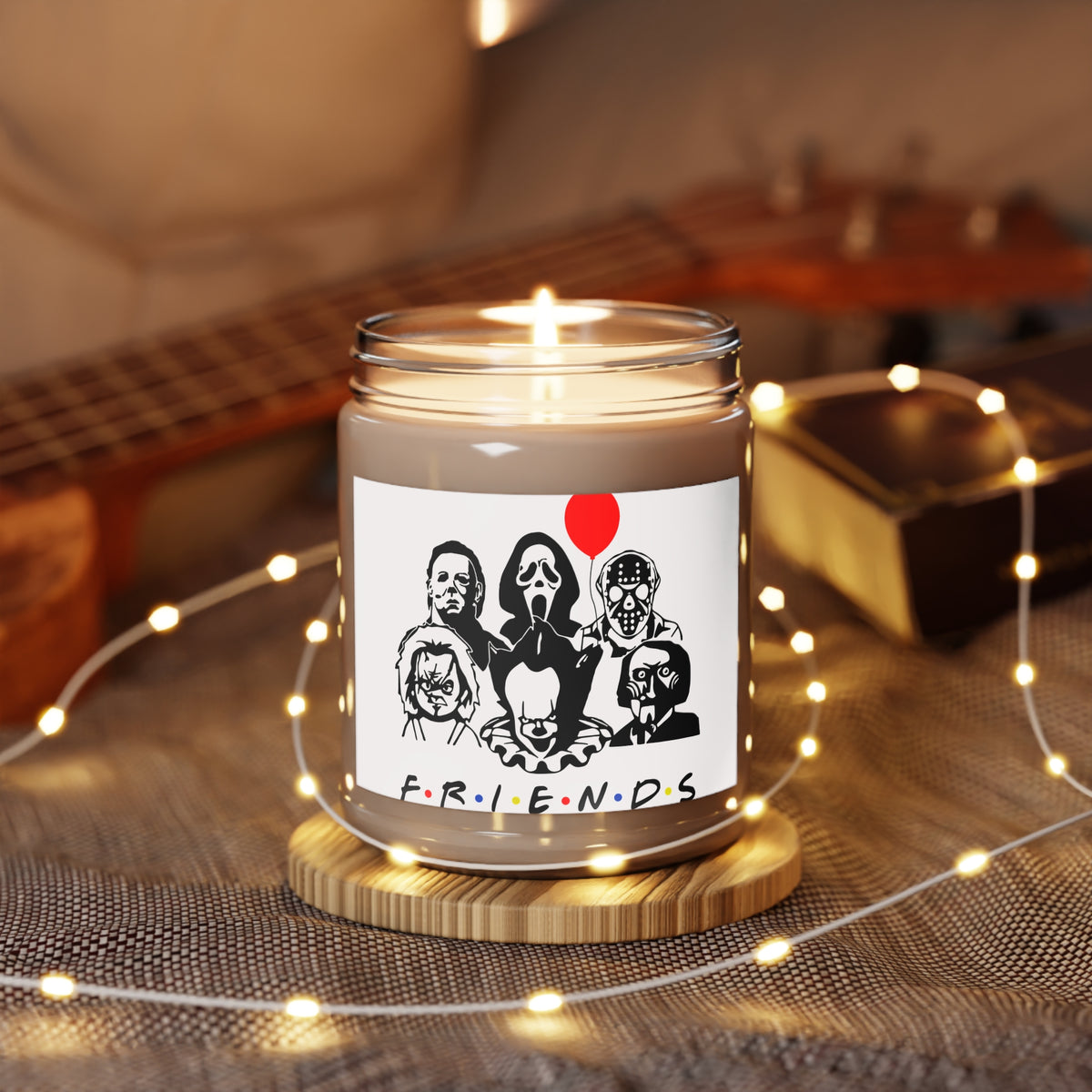 Scented Soy Candles with White Lid, 9oz