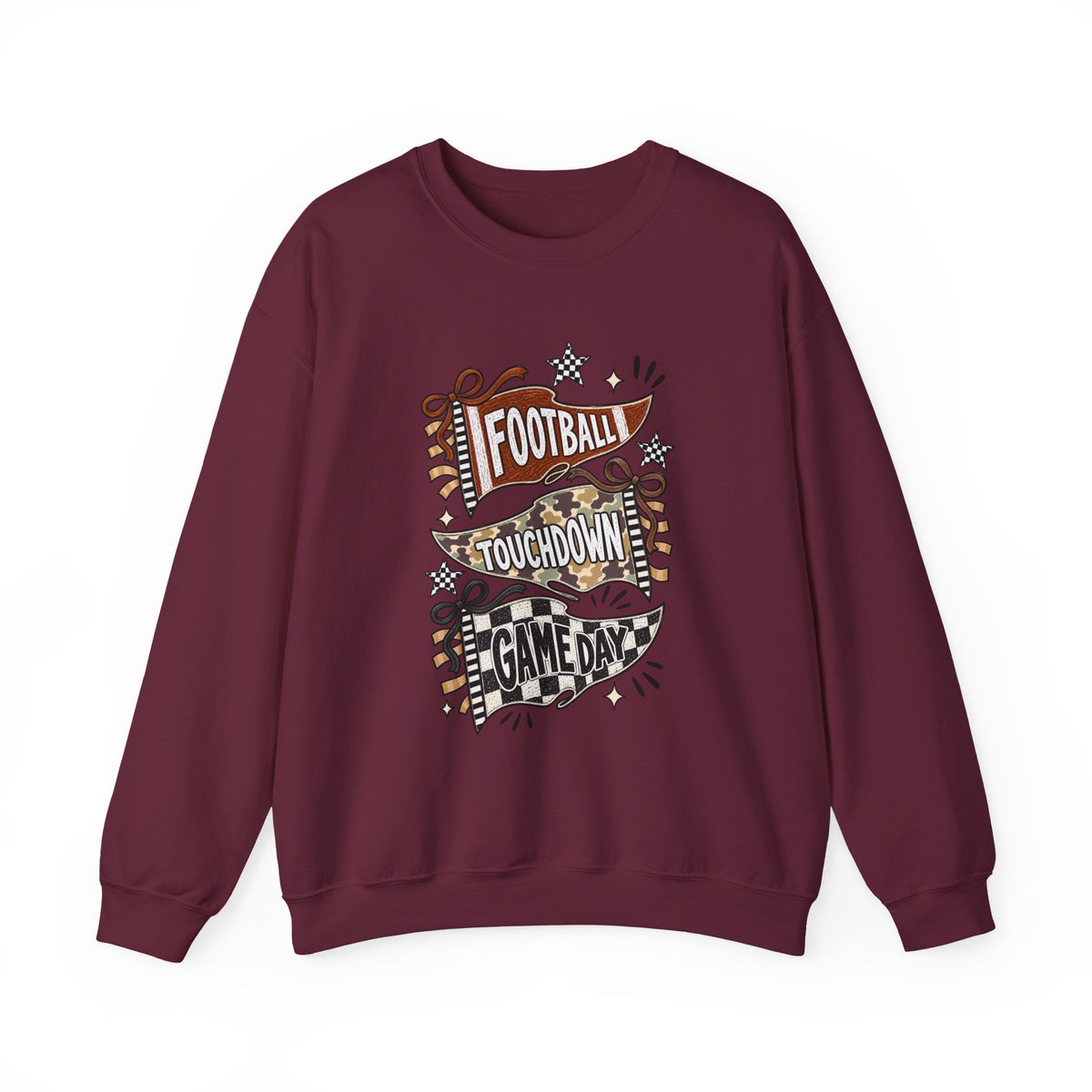 Football Touchdown Game Day Crewneck Sweatshirt
