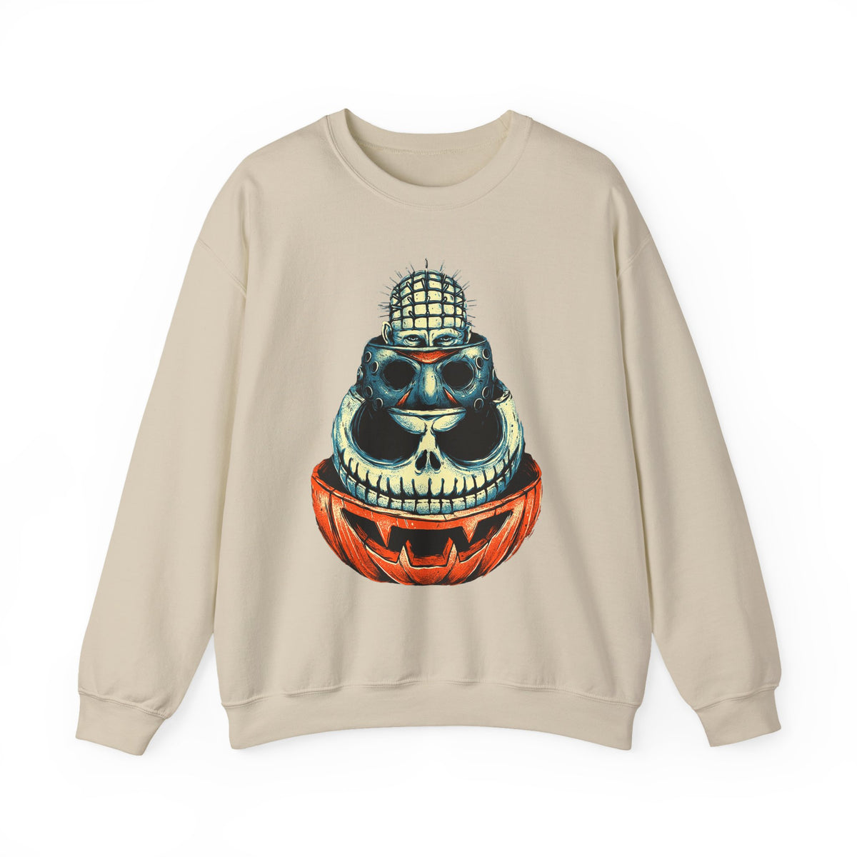 Skull Jack-o'-Lantern Crewneck Sweatshirt