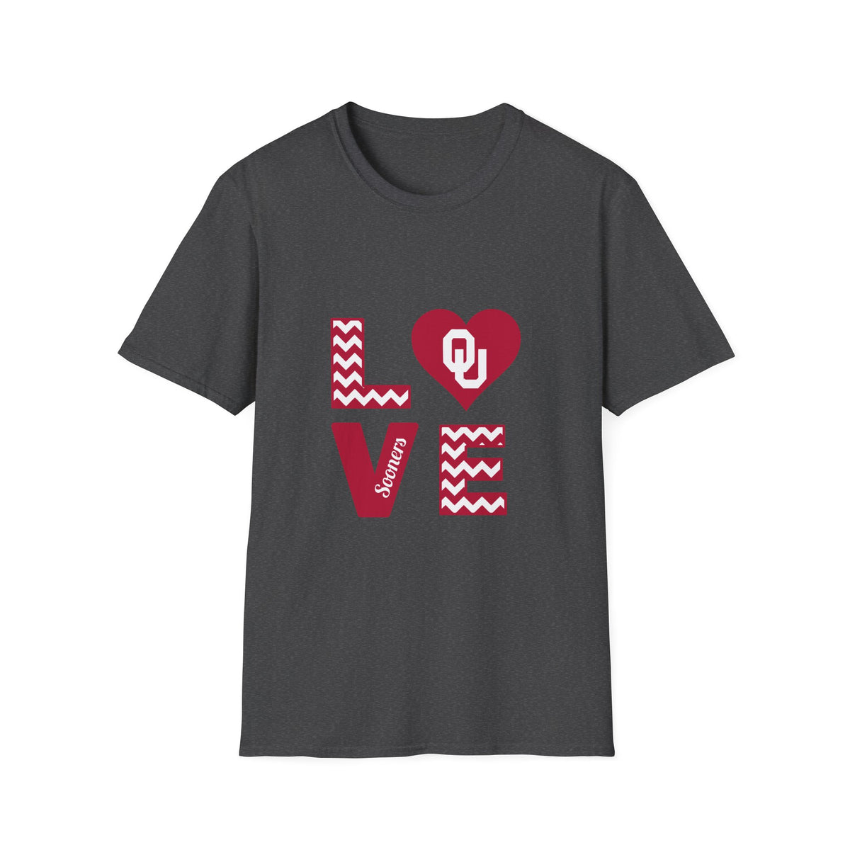 OU Love T-Shirt — Oklahoma Sooners Heart Love Tee