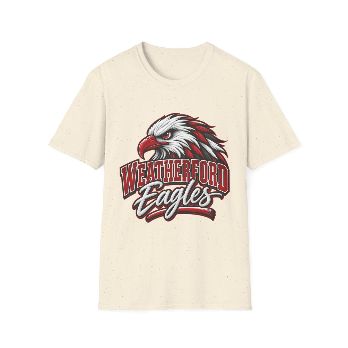 Weatherford Eagles Graphic T‑Shirt — Fierce Red & White Eagle School Spirit Tee