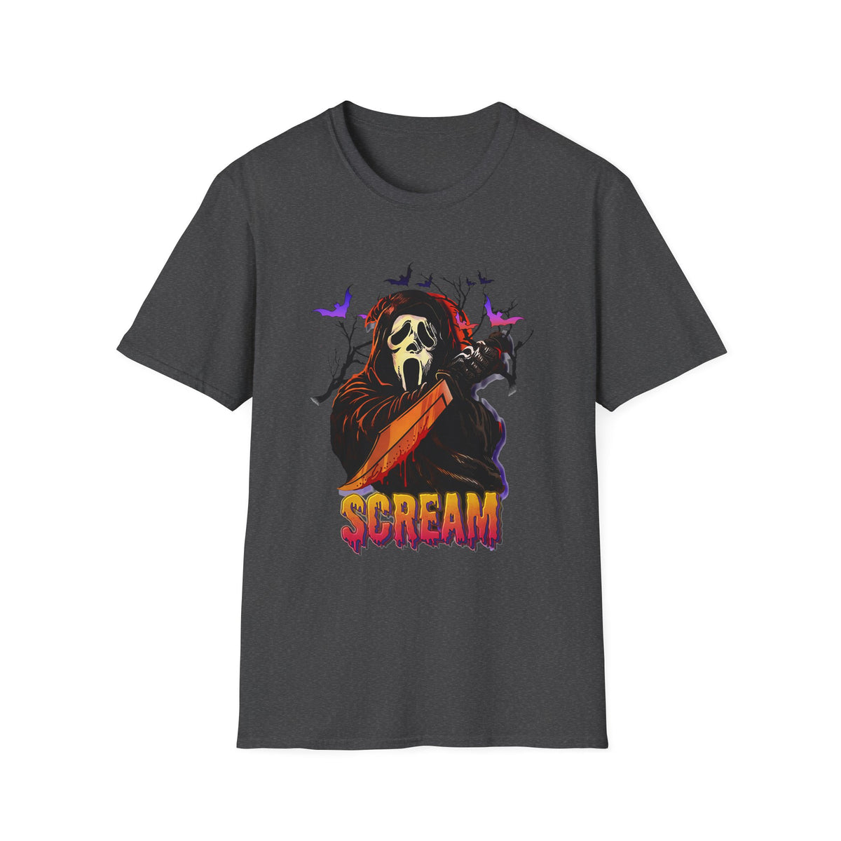 Scream Graphic T-Shirt — Horror Ghostface Tee for Halloween