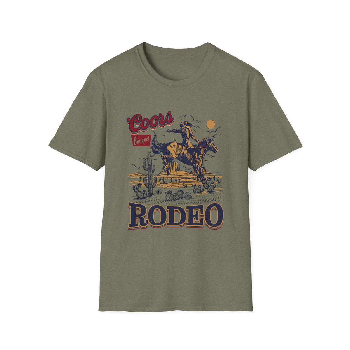 Rodeo Coors Banquet Graphic T-Shirt — Vintage Cowboy Western Tee