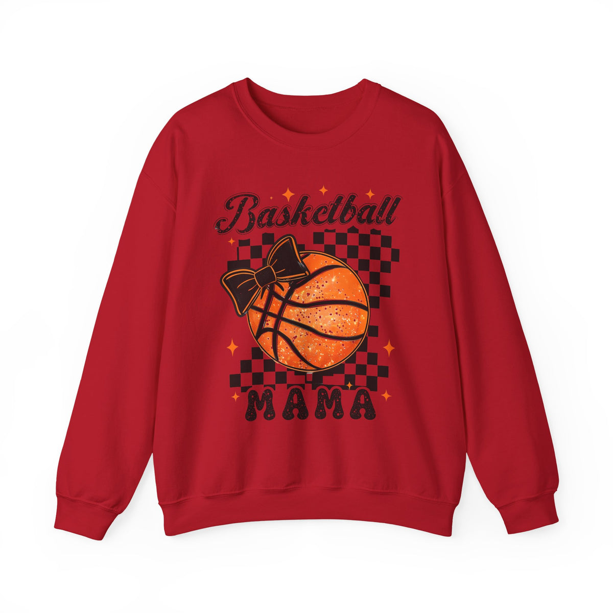 Basketball Mama Sweatshirt – Checkerboard Basketball Mom Crewneck