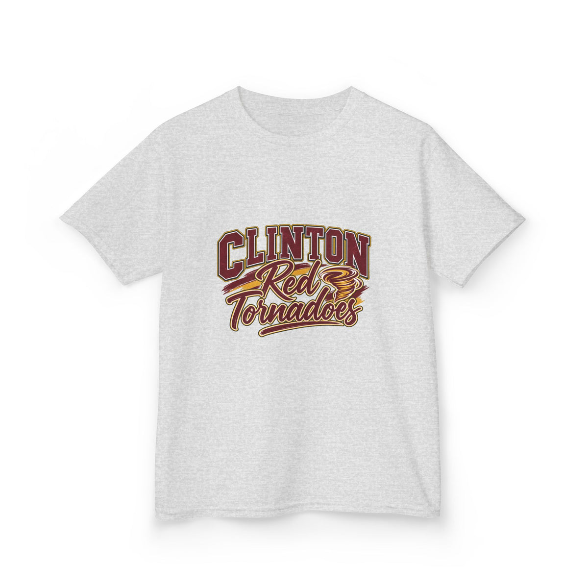 Clinton Red Tornadoes Kids Tee — Youth School Spirit Shirt