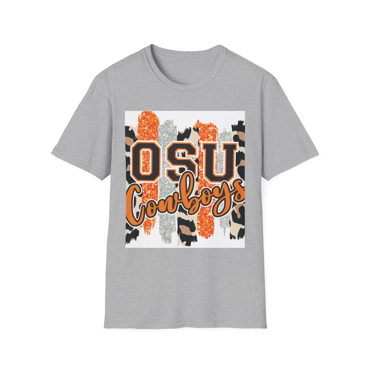 OSU Cowboys T-Shirt — Orange Camo College Spirit Tee
