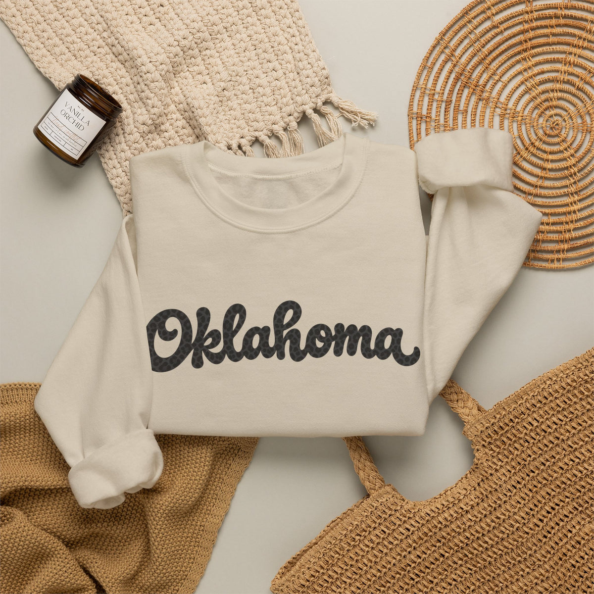 Oklahoma Script Crewneck Sweatshirt