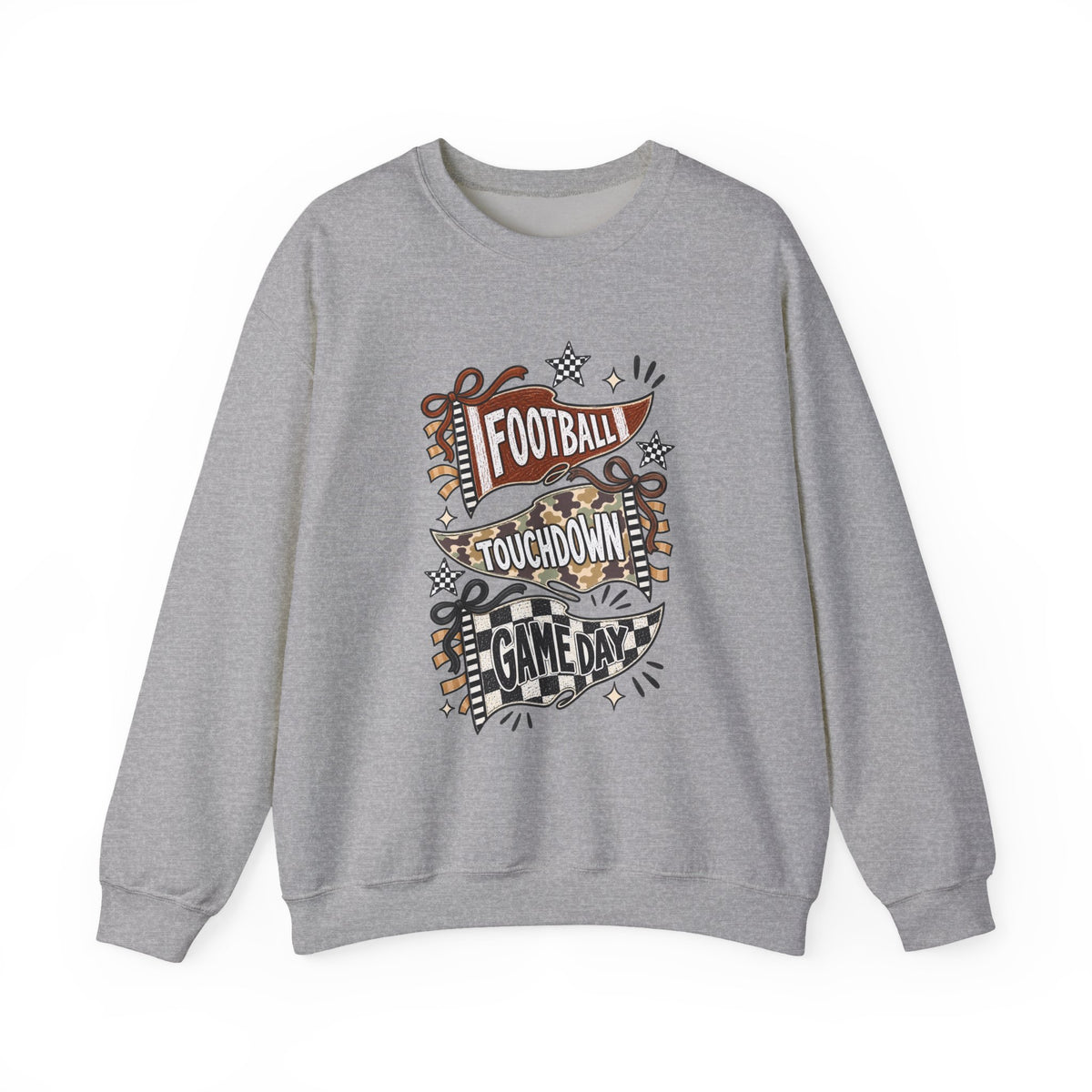 Football Touchdown Game Day Crewneck Sweatshirt
