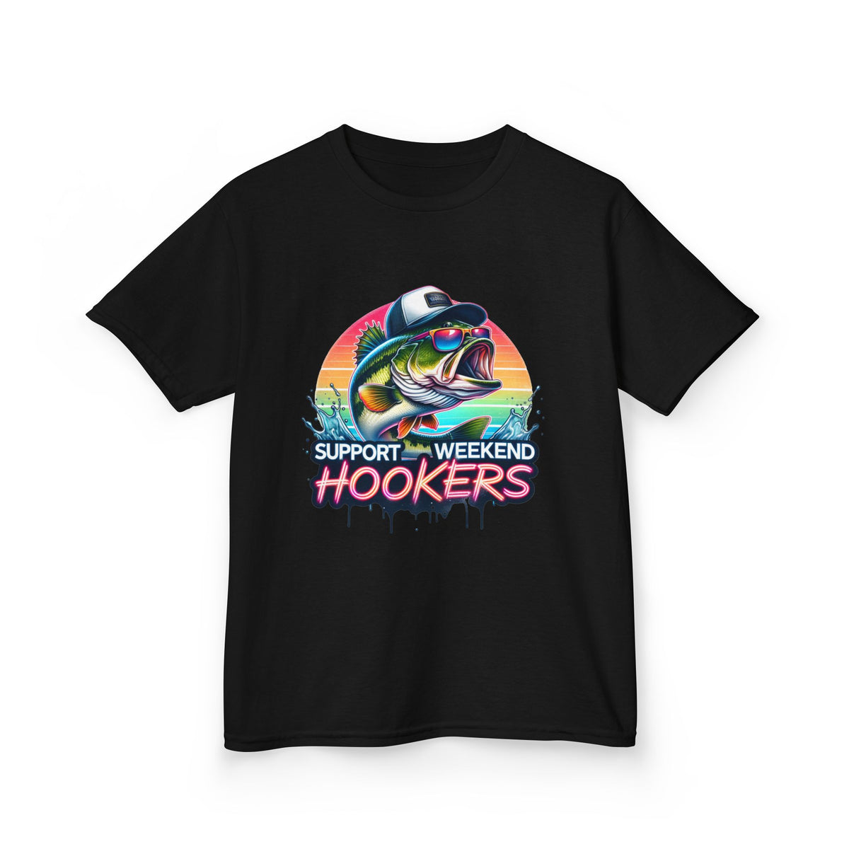 Kids Tee — Support Weekend Hookers Fishing Graphic