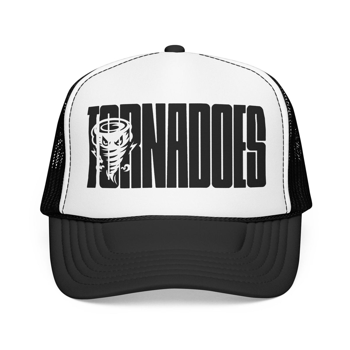 Tornado Trucker Hat — Vintage Storm Logo Foam Cap