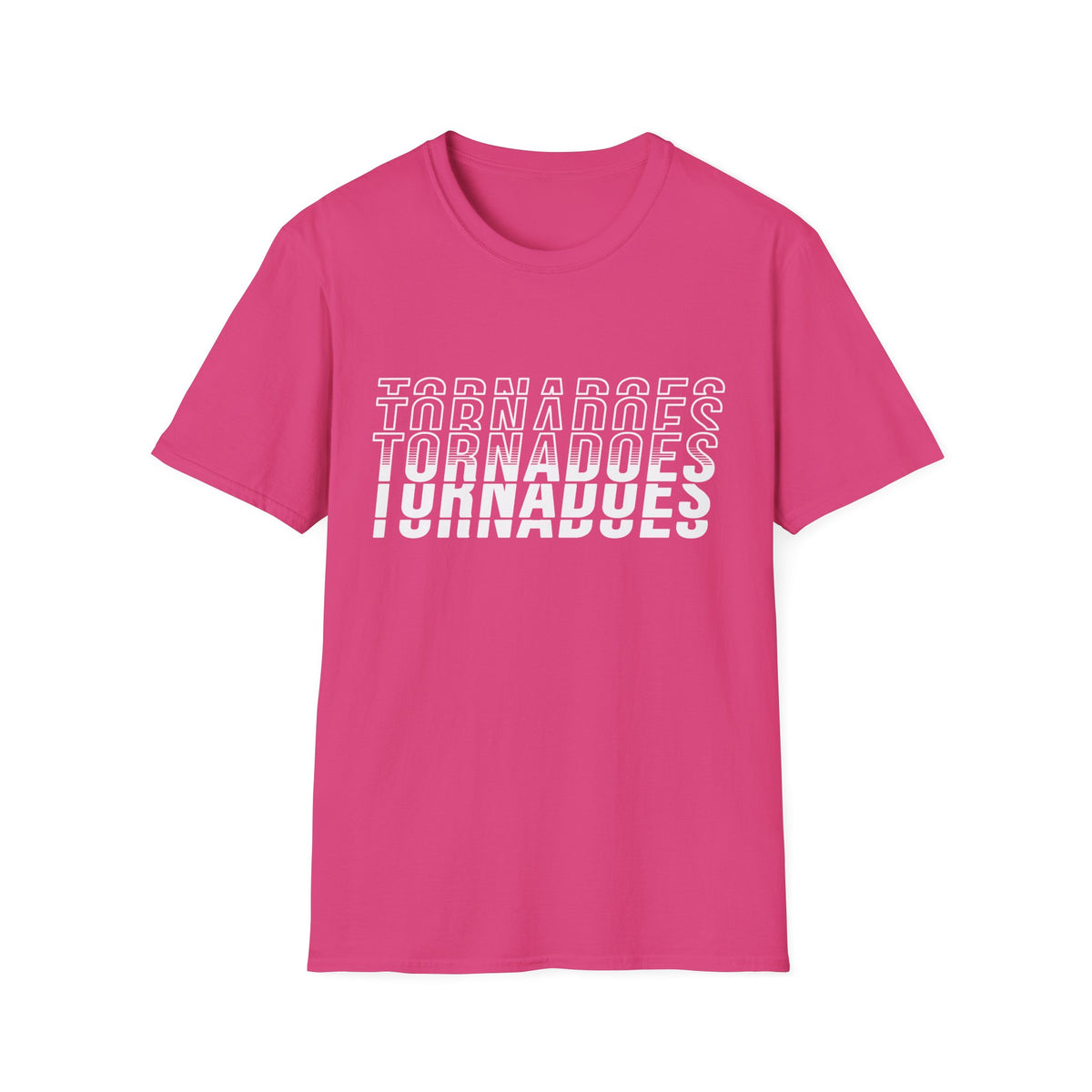 Tornadoes Graphic Tee — Bold Layered Text Storm Design