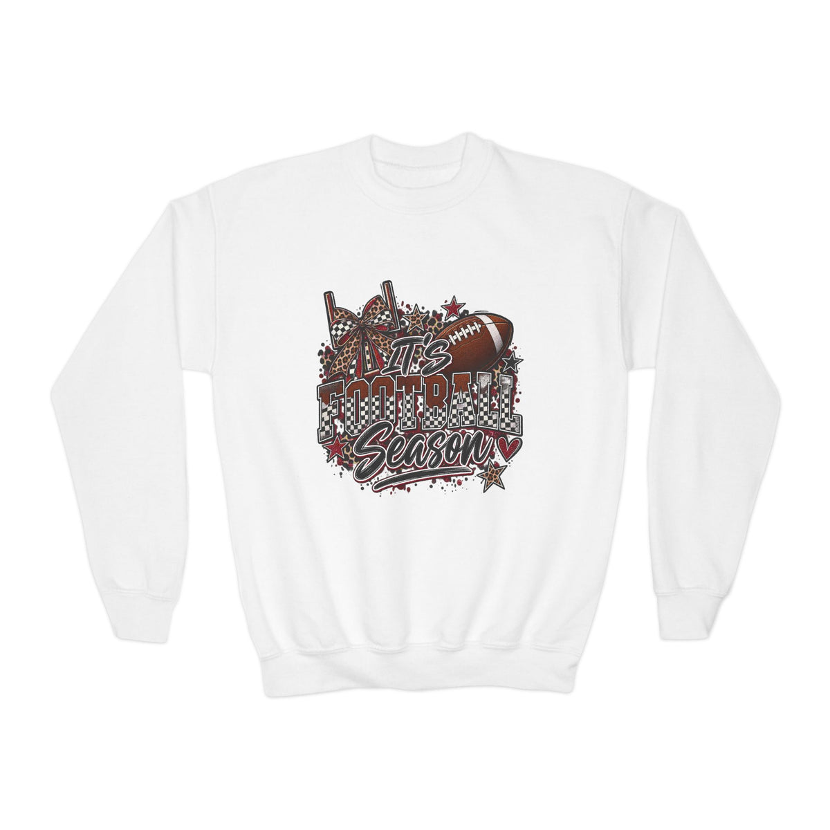Youth Football Season Crewneck Sweatshirt –"ITS FOOTBALL SEASON