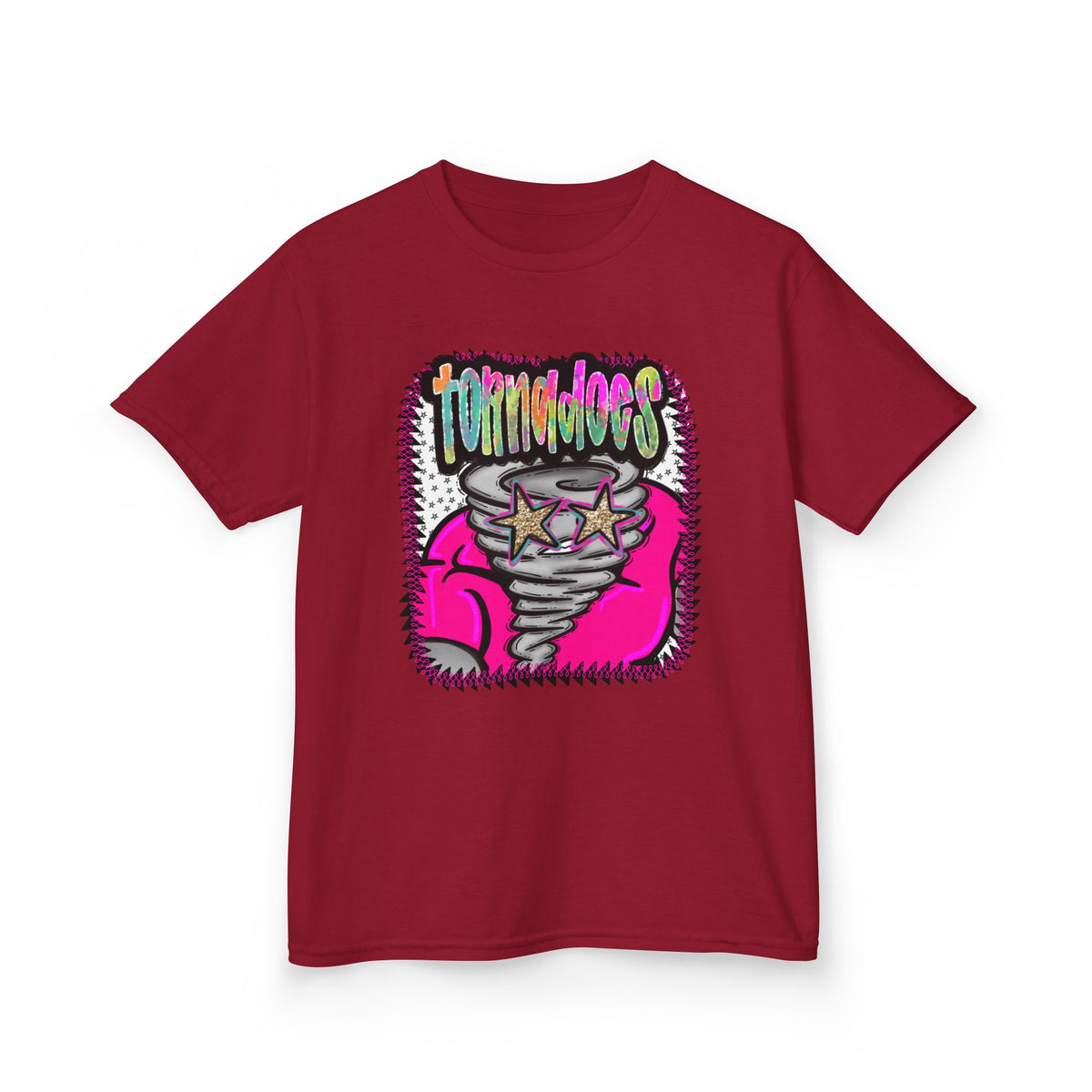 Kids Tee — Colorful 'Tornado' Cartoon Graphic Shirt for Kids