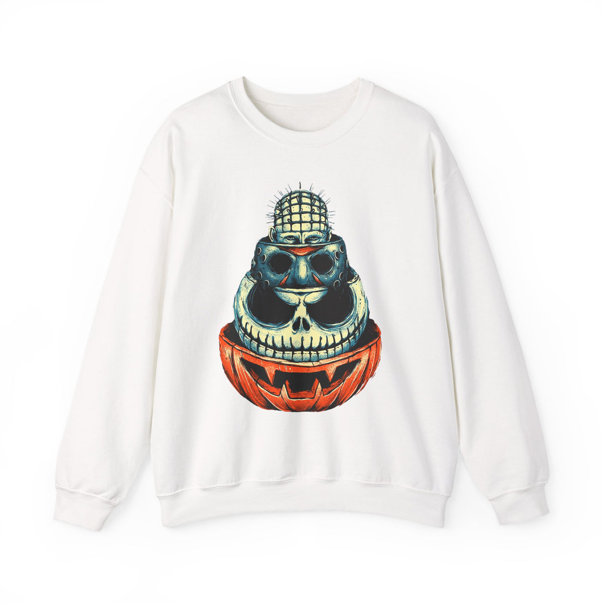 Skull Jack-o'-Lantern Crewneck Sweatshirt