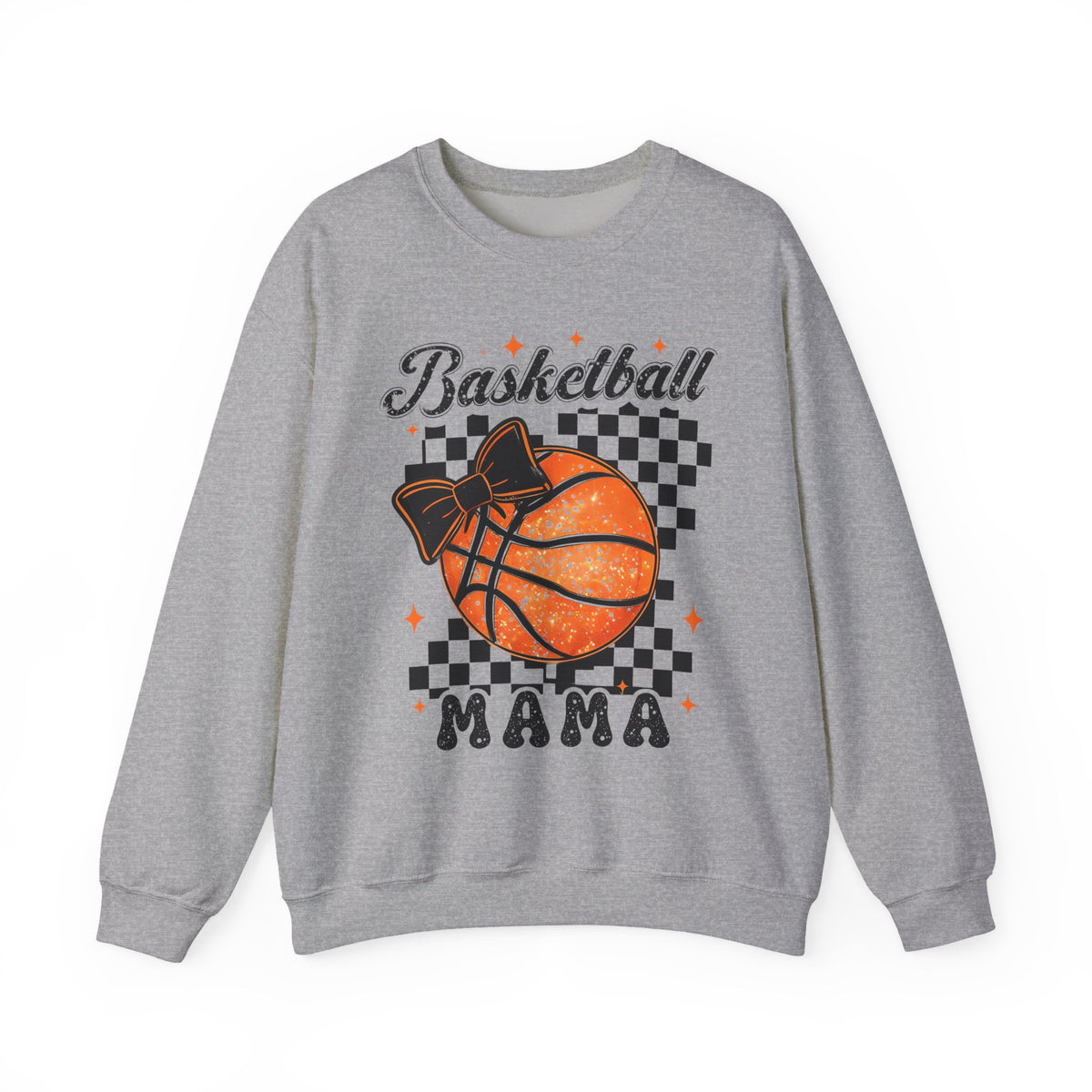 Basketball Mama Sweatshirt – Checkerboard Basketball Mom Crewneck