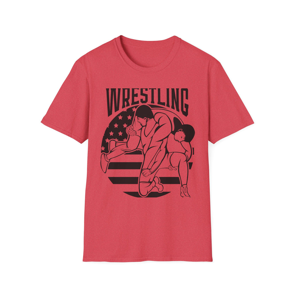 Wrestling T-Shirt — USA Flag Grapplers Graphic Tee