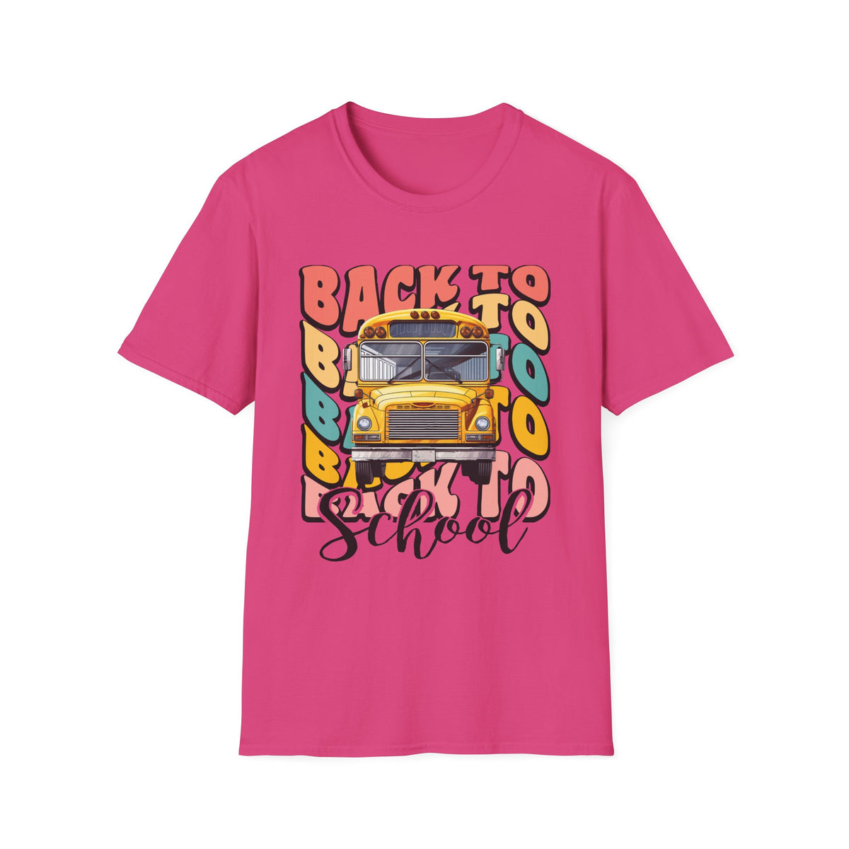 Back to School Bus T-Shirt — Vintage Yellow School Bus Graphic Tee