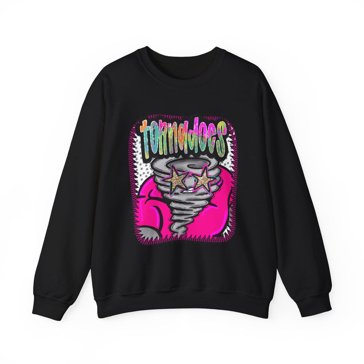 Tornadoes Crewneck Sweatshirt — Retro Neon