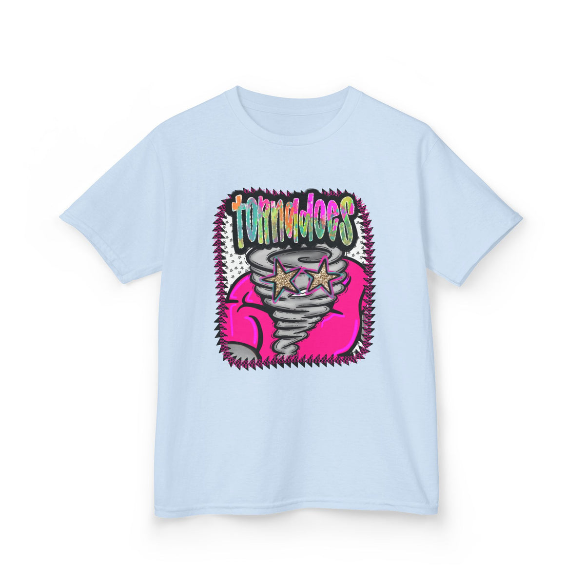 Kids Tee — Colorful 'Tornado' Cartoon Graphic Shirt for Kids