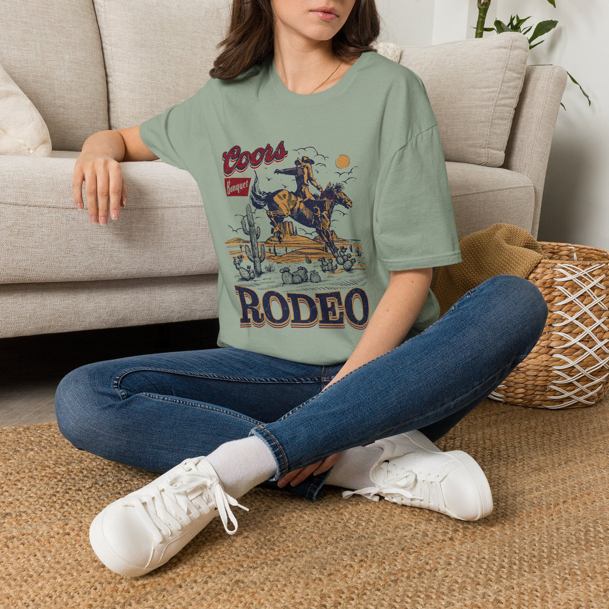 Rodeo Coors Banquet Graphic T-Shirt — Vintage Cowboy Western Tee