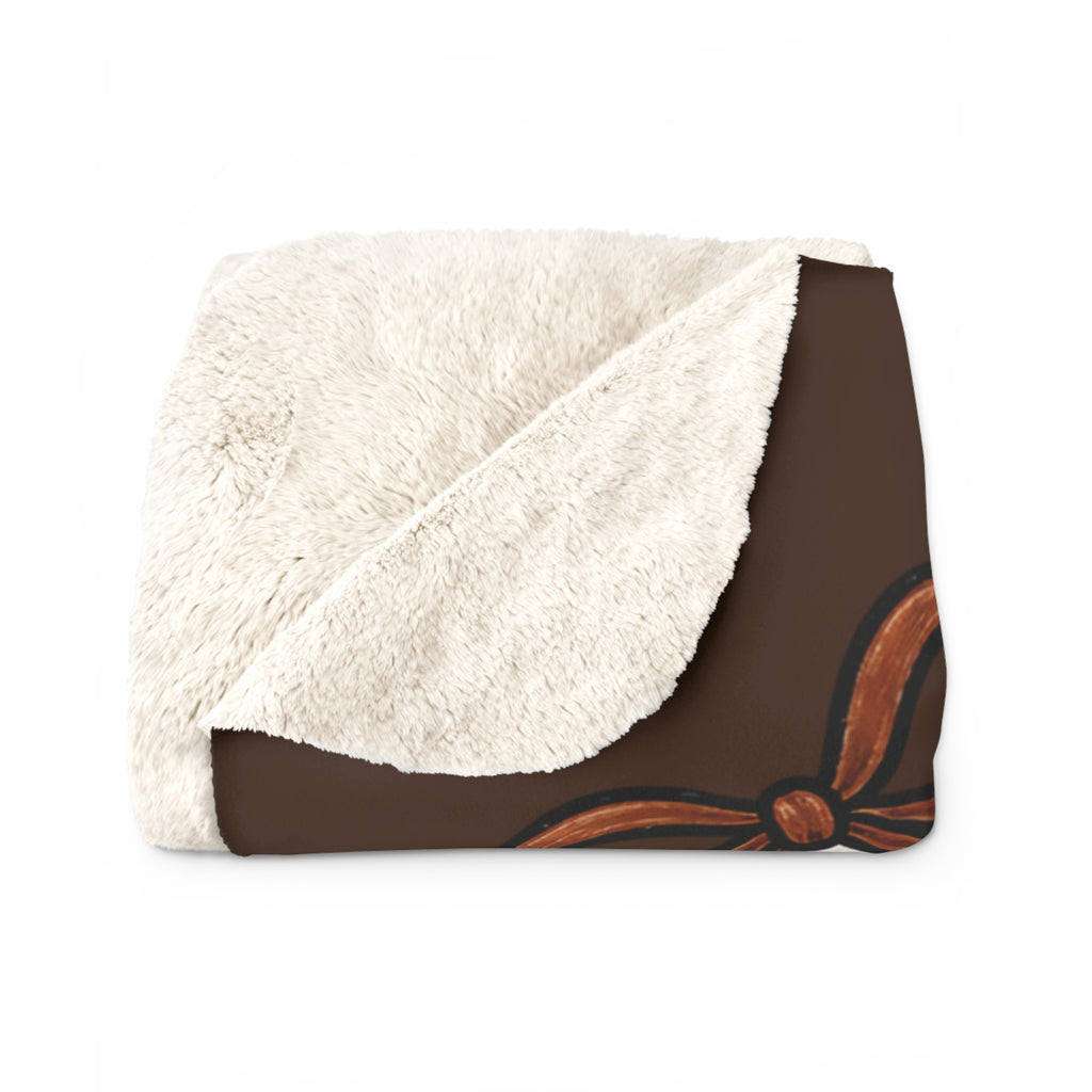 Game Day Sherpa Fleece Blanket - "Football Touchdown" Cozy Team Throw