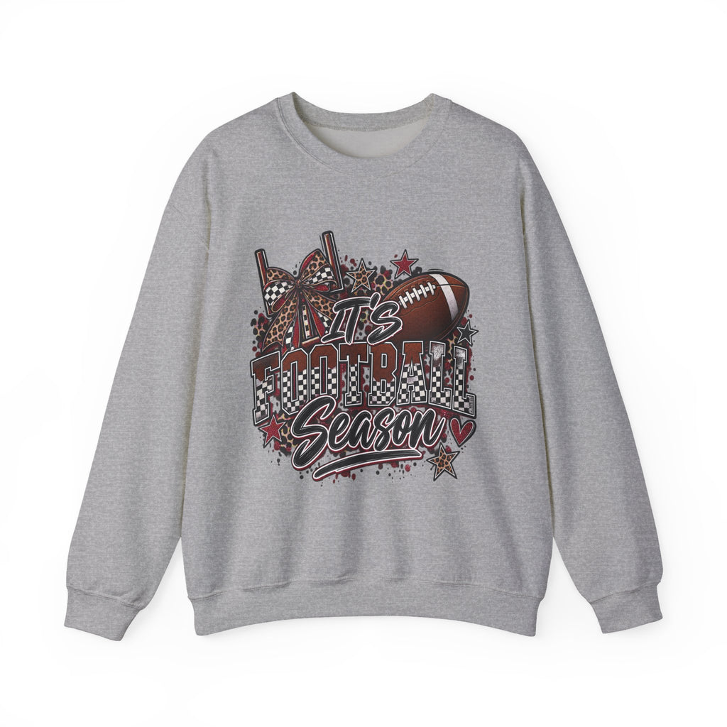 Football Season Crewneck Sweatshirt — "It's Football Season" Graphic