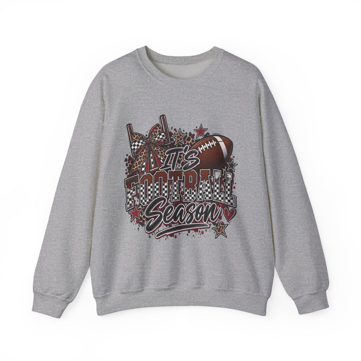 Football Season Crewneck Sweatshirt — "It's Football Season" Graphic