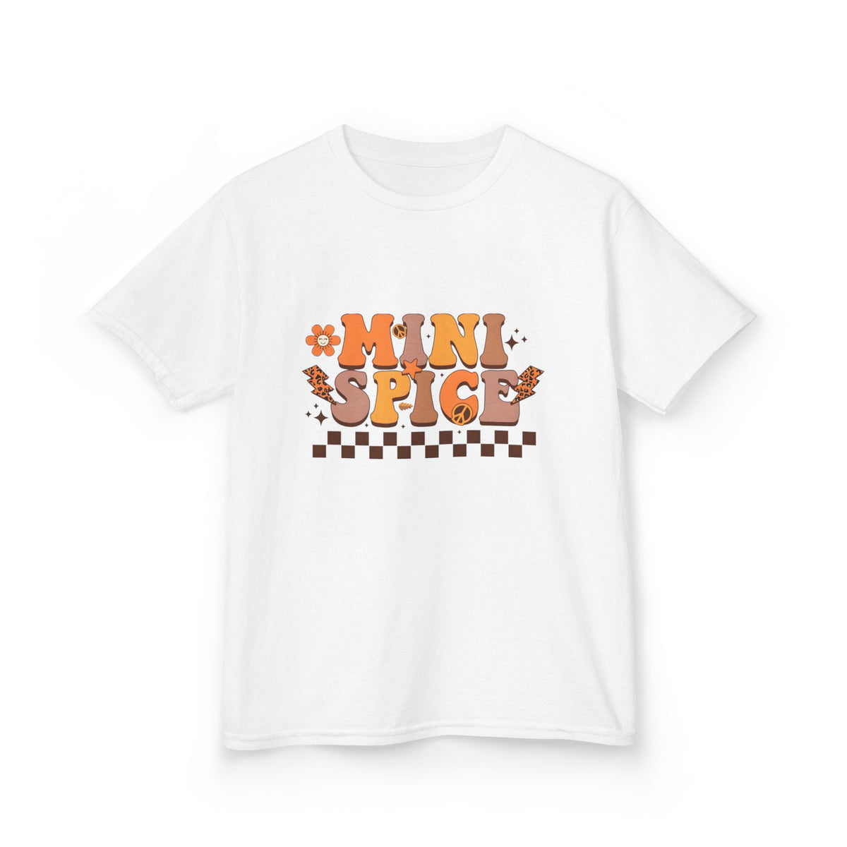 Kids Tee — "Mini Spice" Retro Floral Graphic