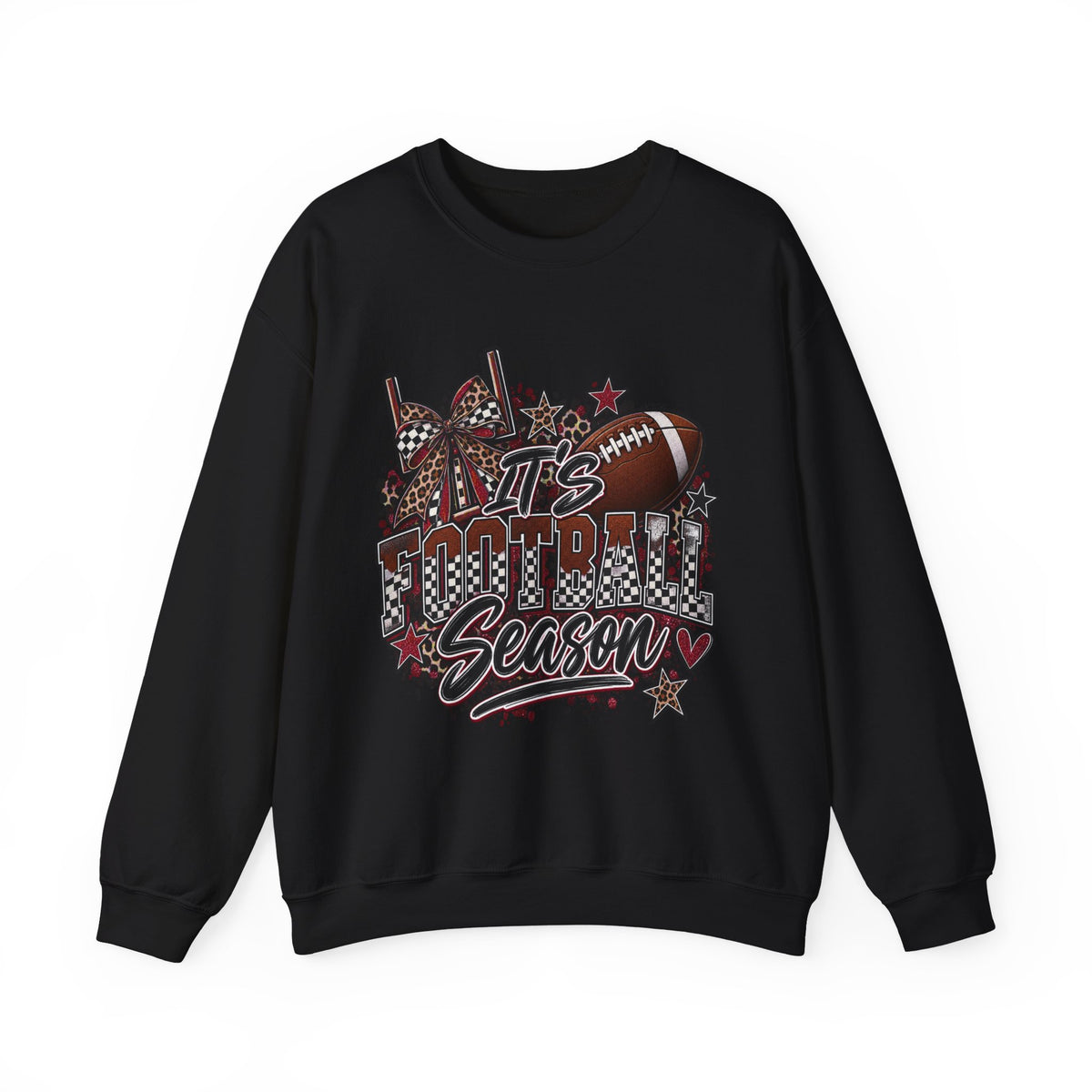 Football Season Crewneck Sweatshirt — "It's Football Season" Graphic