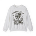 Sweatshirt — "I Solemnly Swear Frequently" Skeleton Graphic Crewneck
