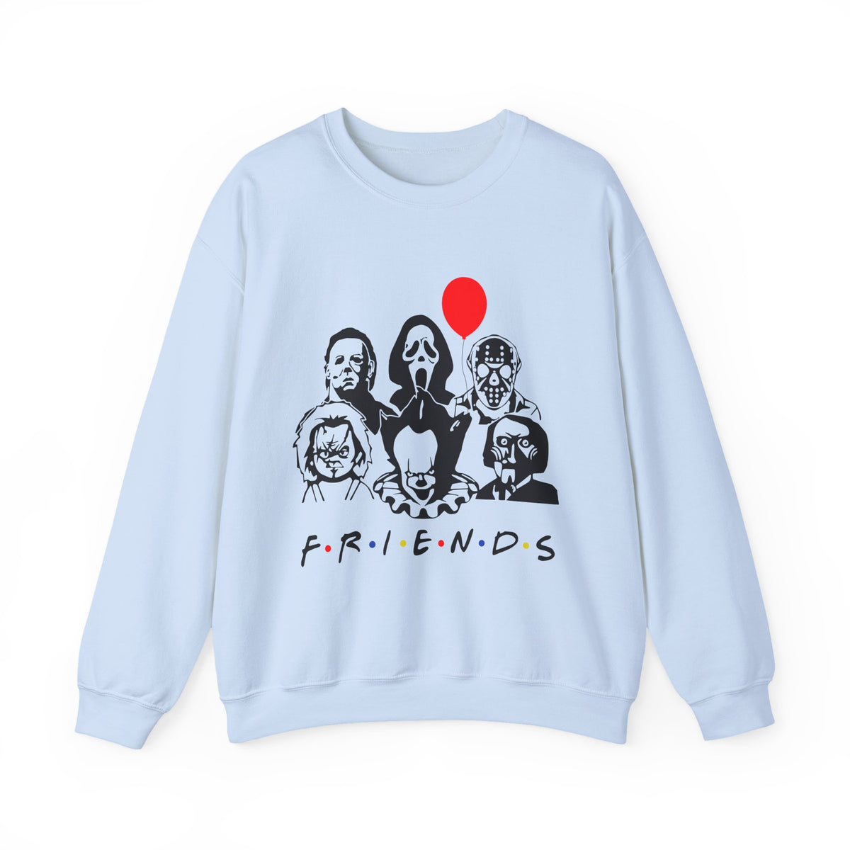 Horror Movie Characters "F.R.I.E.N.D.S" Crewneck Sweatshirt