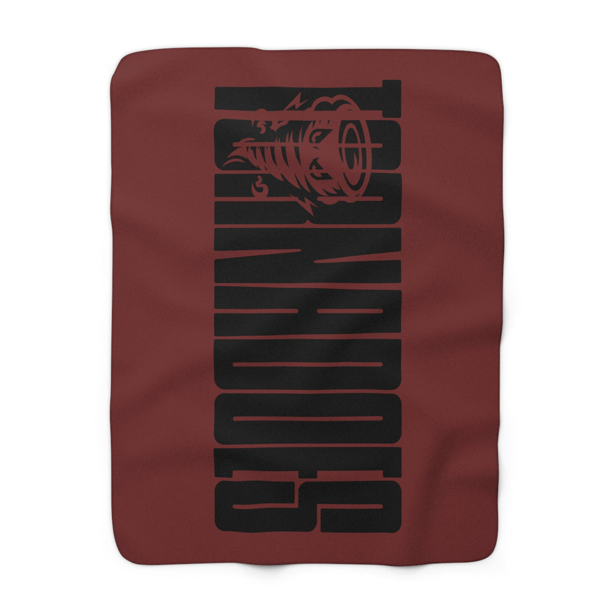 Gronkowski Vertical Logo Sherpa Fleece Blanket — Cozy NFL Fan Throw