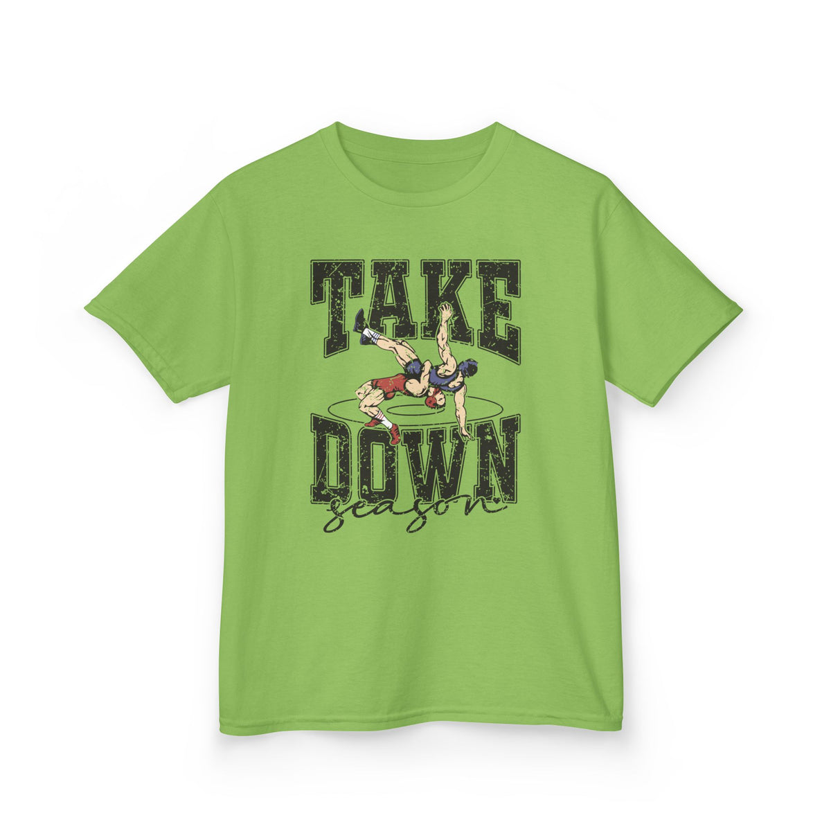 Wrestling "Take Down Season" Kids T-Shirt — Youth Wrestling Tee