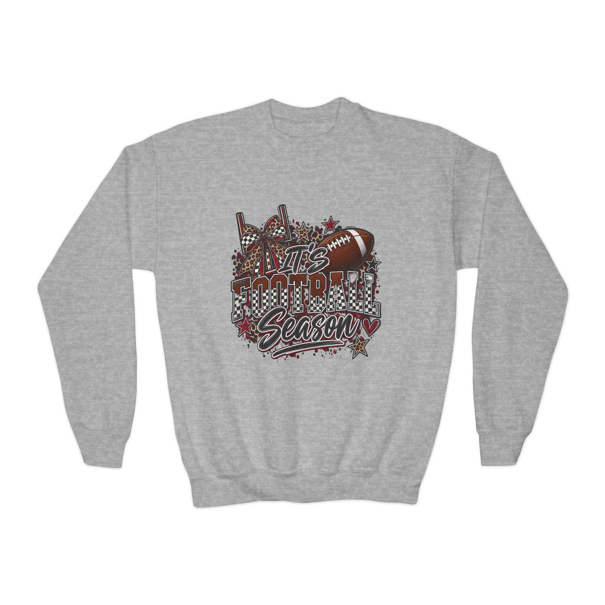 Youth Football Season Crewneck Sweatshirt –"ITS FOOTBALL SEASON