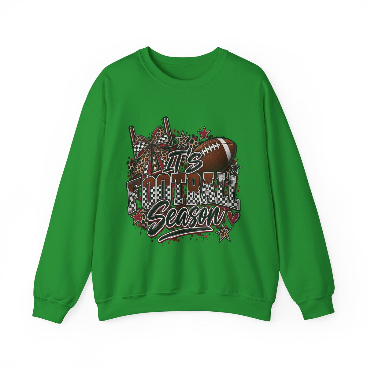 Football Season Crewneck Sweatshirt — "It's Football Season" Graphic