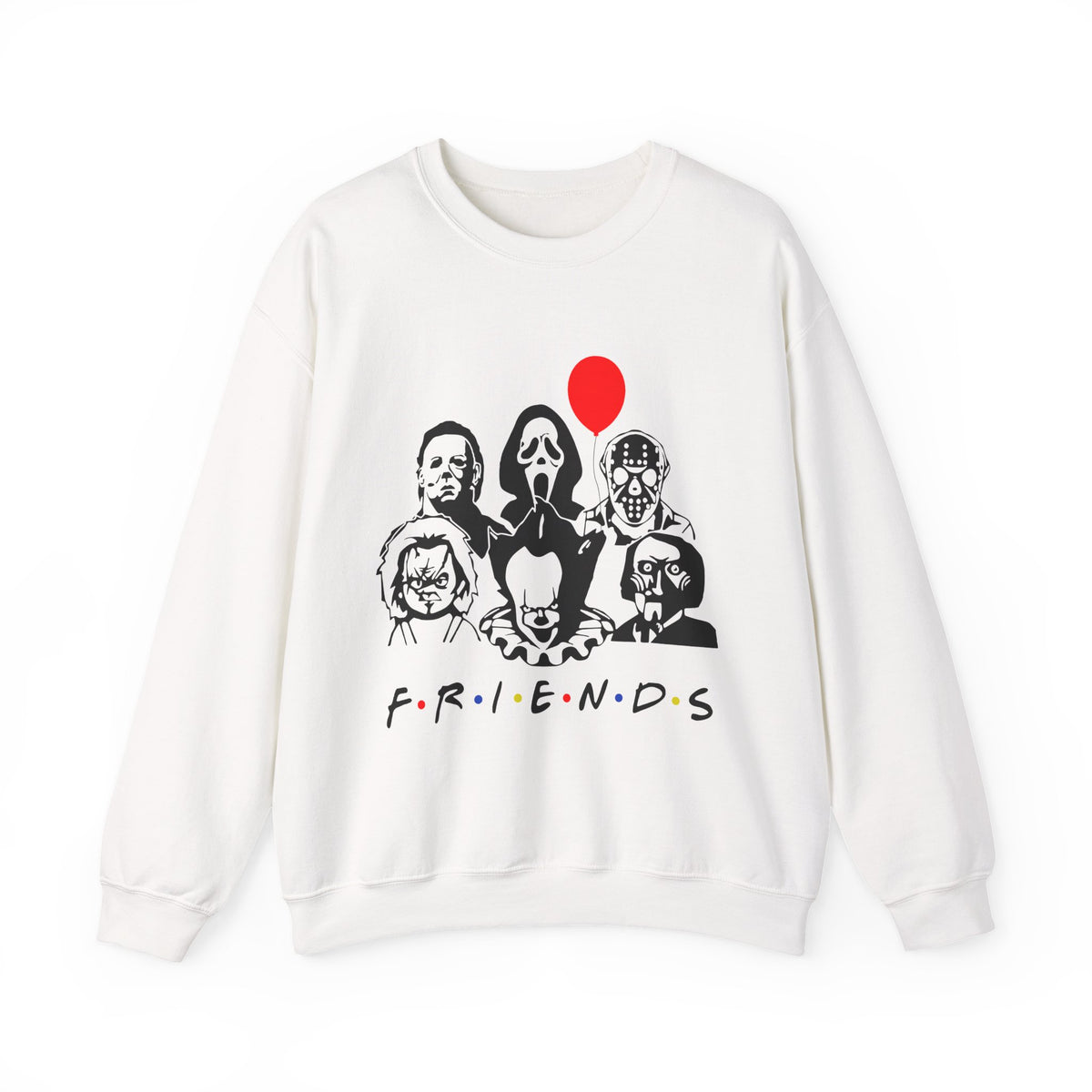 Horror Movie Characters "F.R.I.E.N.D.S" Crewneck Sweatshirt
