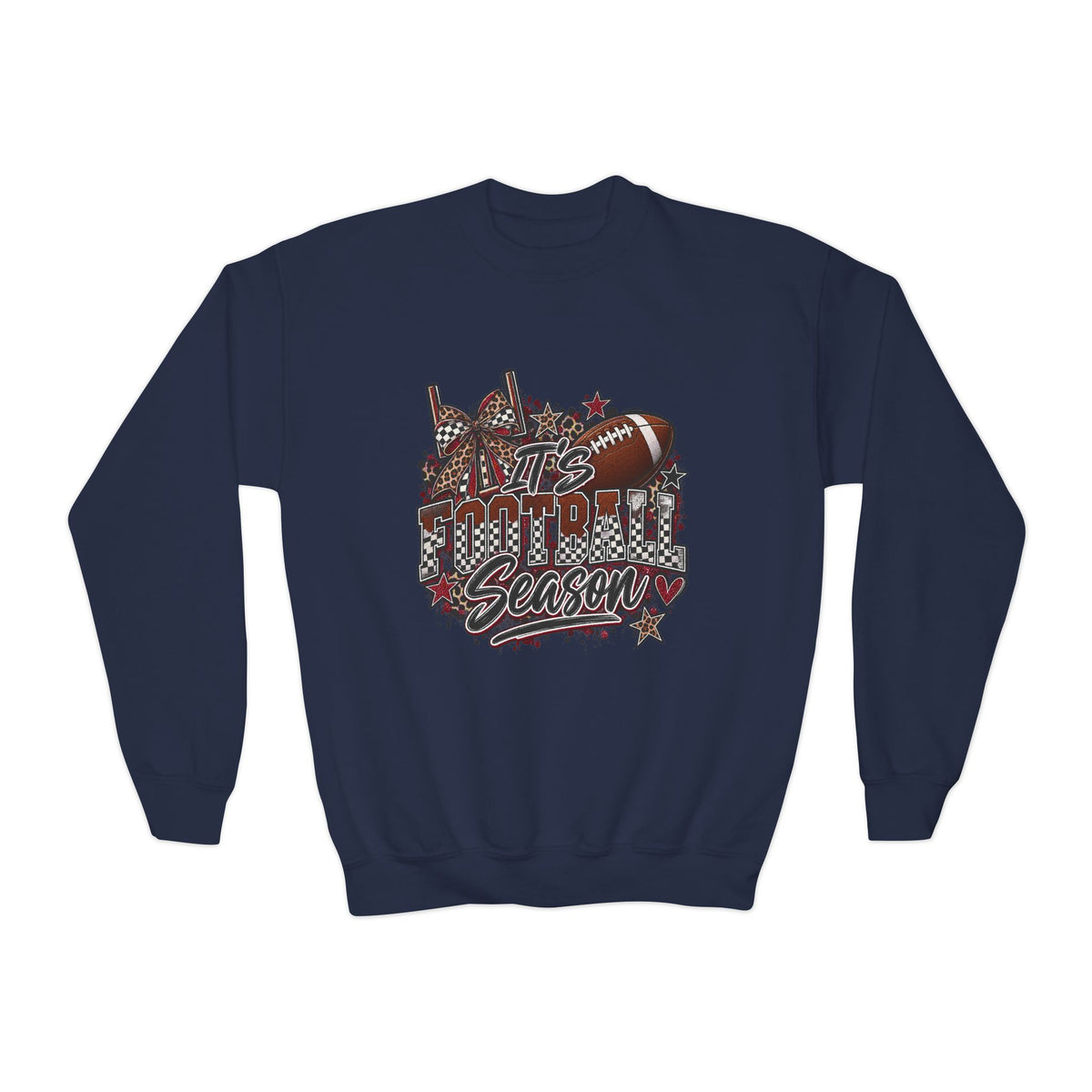 Youth Football Season Crewneck Sweatshirt –"ITS FOOTBALL SEASON