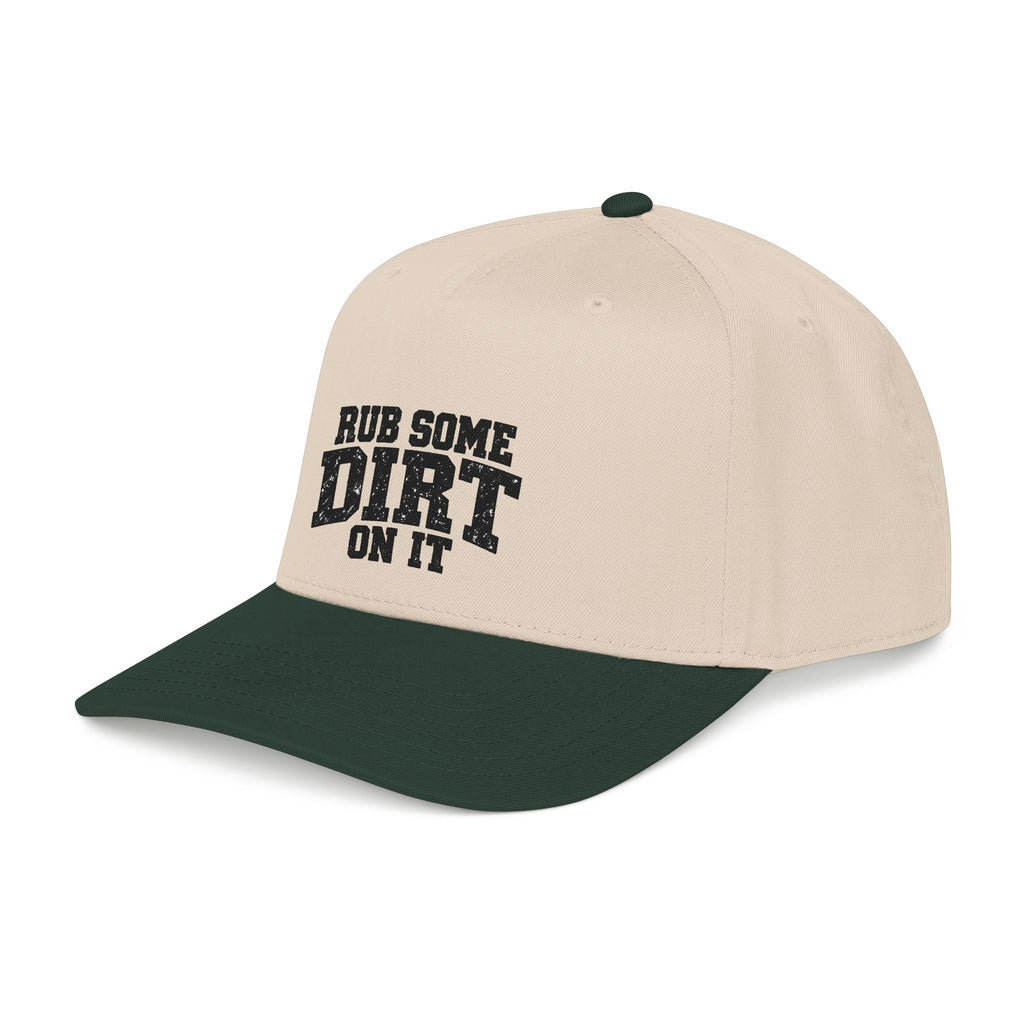 'Rub Some Dirt On It' Mid Profile Baseball Cap – Vintage Outdoor Hunting Trucking Hat