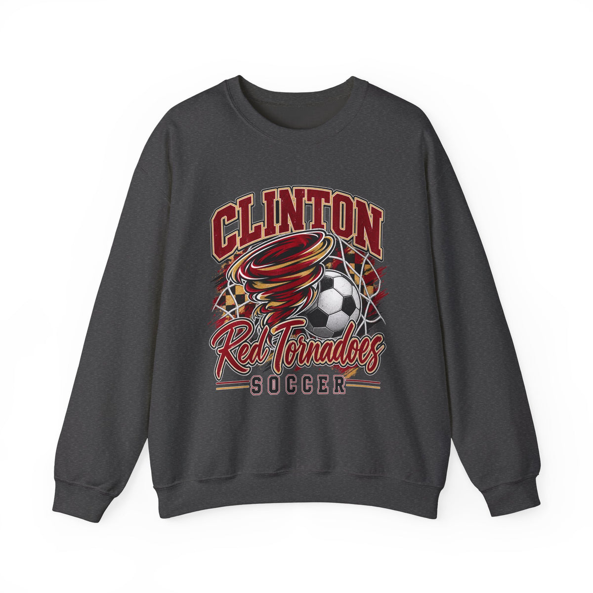 Clinton Red Tornadoes Soccer Crewneck Sweatshirt