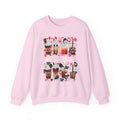 Coffee Drinks Crewneck Sweatshirt — Cute Boba, Latte & Bubble Tea Graphic