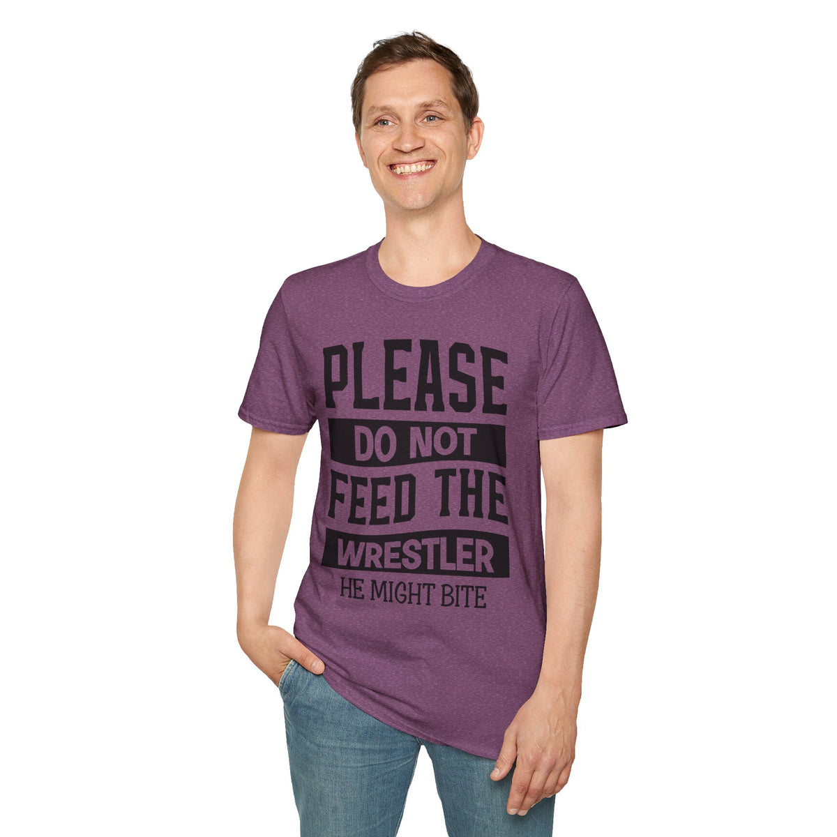 Please Do Not Feed The Wrestler T-Shirt — Funny Wrestling Shirt