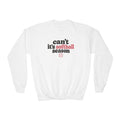 Youth Crewneck Sweatshirt — "Can't, It's Softball Season" Graphic Pullover