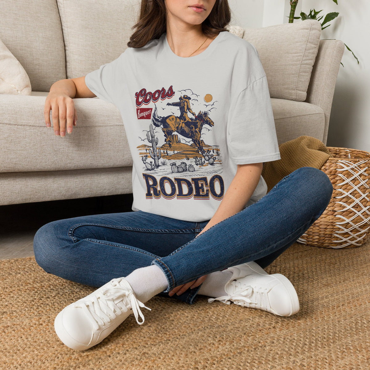 Rodeo Coors Banquet Graphic T-Shirt — Vintage Cowboy Western Tee