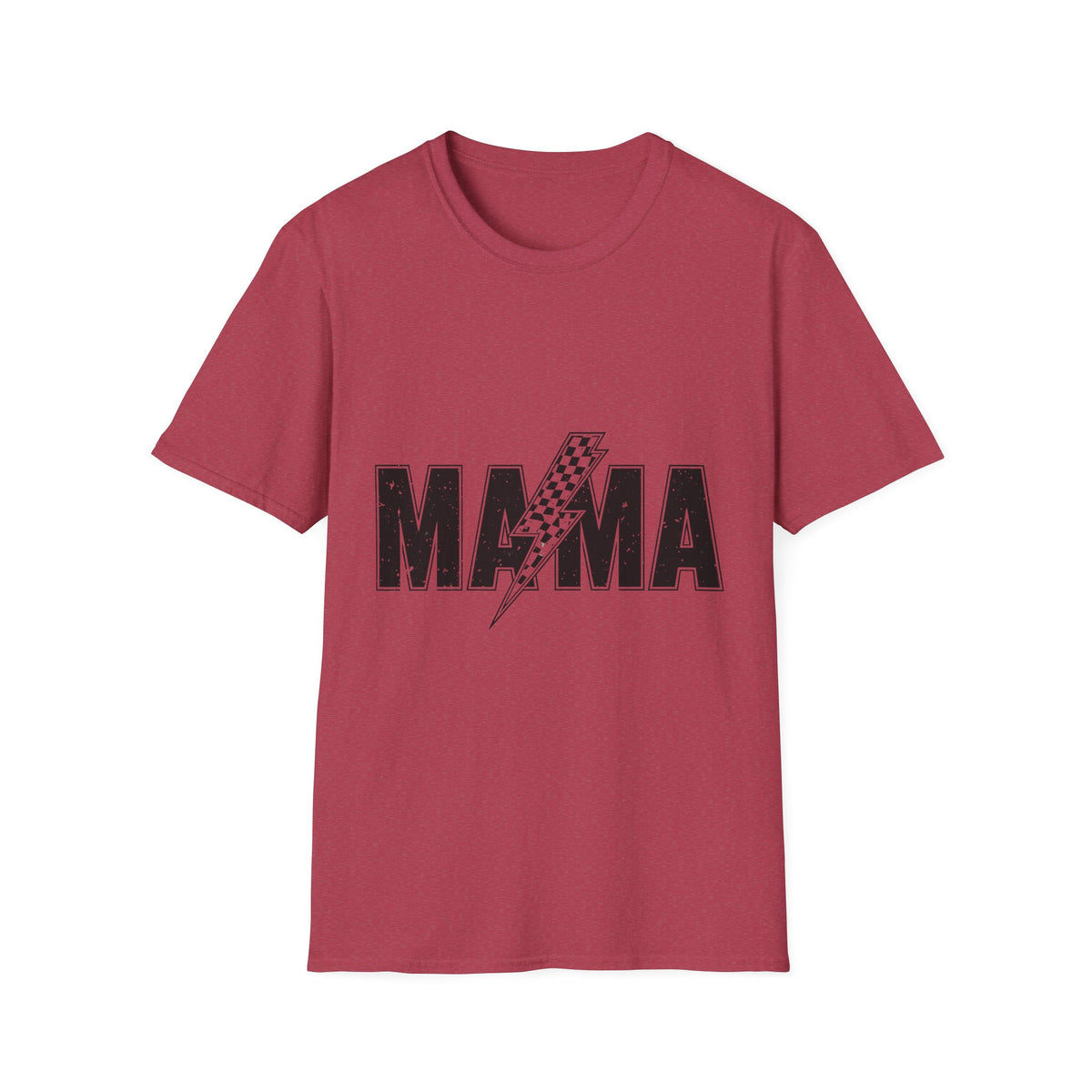 Mama Lightning Bolt T-Shirt — Retro Racing Graphic Tee for Moms