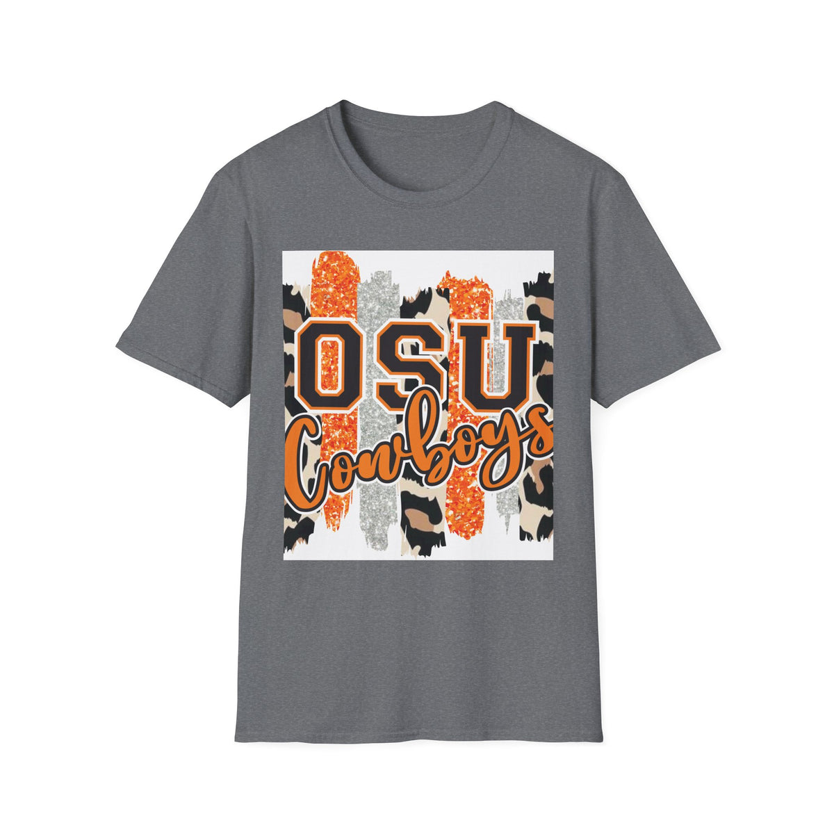 OSU Cowboys T-Shirt — Orange Camo College Spirit Tee